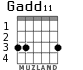 Gadd11 para guitarra - versión 2