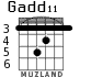 Gadd11 para guitarra - versión 4