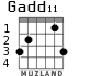Gadd11 para guitarra - versión 1