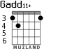 Gadd11+ para guitarra - versión 2
