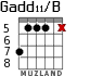 Gadd11/B para guitarra - versión 2