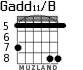 Gadd11/B para guitarra - versión 5