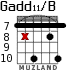 Gadd11/B para guitarra - versión 6