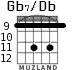 Gb7/Db para guitarra - versión 5