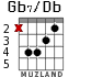 Gb7/Db para guitarra