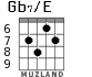 Gb7/E para guitarra - versión 5