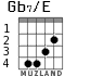 Gb7/E para guitarra - versión 1