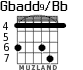 Gbadd9/Bb para guitarra - versión 3