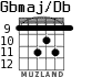 Gbmaj/Db para guitarra - versión 5