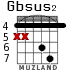 Gbsus2 para guitarra - versión 4