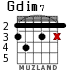 Gdim7 para guitarra - versión 3