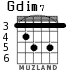 Gdim7 para guitarra - versión 4