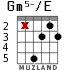 Gm5-/E para guitarra - versión 2