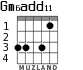 Gm6add11 para guitarra - versión 3