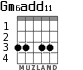 Gm6add11 para guitarra - versión 4
