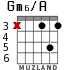 Gm6/A para guitarra - versión 2