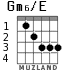 Gm6/E para guitarra - versión 2
