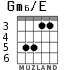 Gm6/E para guitarra - versión 5