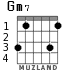 Gm7 para guitarra - versión 3