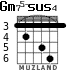 Gm75-sus4 para guitarra - versión 4