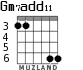 Gm7add11 para guitarra - versión 3
