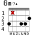 Gm7+ para guitarra - versión 3