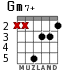 Gm7+ para guitarra - versión 4