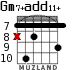 Gm7+add11+ para guitarra - versión 3