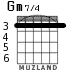 Gm7/4 para guitarra - versión 2