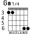 Gm7/4 para guitarra - versión 3