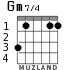 Gm7/4 para guitarra - versión 1