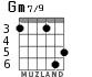 Gm7/9 para guitarra - versión 5
