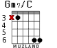 Gm7/C para guitarra - versión 2