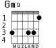 Gm9 para guitarra