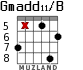 Gmadd11/B para guitarra - versión 3
