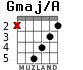 Gmaj/A para guitarra - versión 5