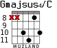 Gmajsus4/C para guitarra - versión 6