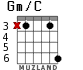 Gm/C para guitarra - versión 3
