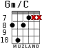 Gm/C para guitarra - versión 5