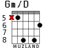 Gm/D para guitarra - versión 5