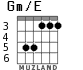 Gm/E para guitarra - versión 3