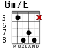 Gm/E para guitarra - versión 5