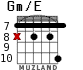 Gm/E para guitarra - versión 7