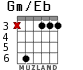 Gm/Eb para guitarra - versión 3