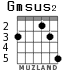 Gmsus2 para guitarra - versión 2