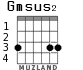 Gmsus2 para guitarra - versión 1