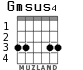Gmsus4 para guitarra - versión 2