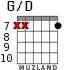 G/D para guitarra - versión 6