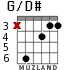 G/D# para guitarra - versión 3