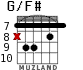G/F# para guitarra - versión 5
